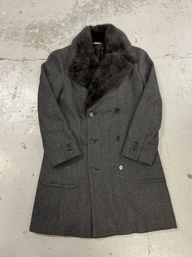 Dolce & Gabbana AW2006 Dolce & Gabbana Grey Wool Premium Fur Collar Royal Coat Size US M / EU 48-50 / 2 - 3 Thumbnail