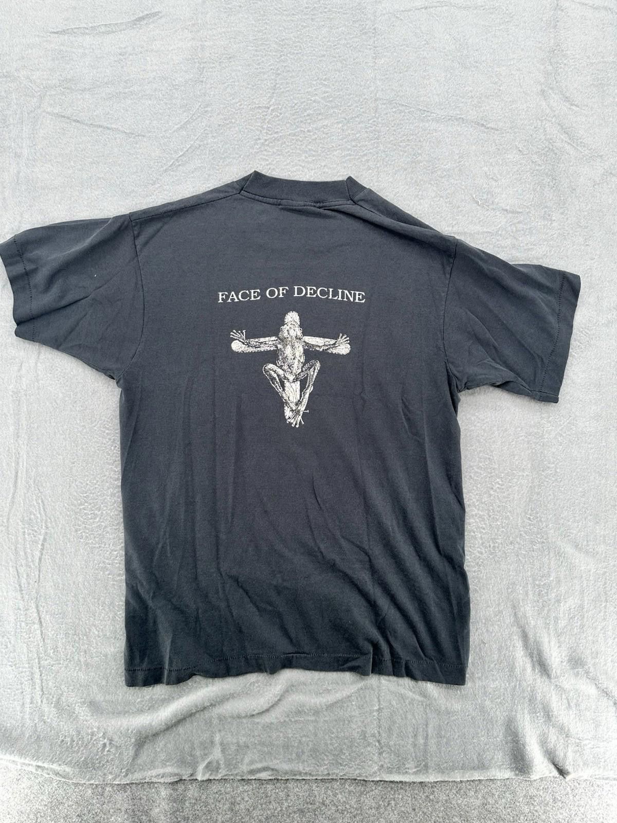 Jerzees Vintage 90’s Face Of Decline Band T-Shirt Screen Stars Size US XL / EU 56 / 4 - 7 Thumbnail