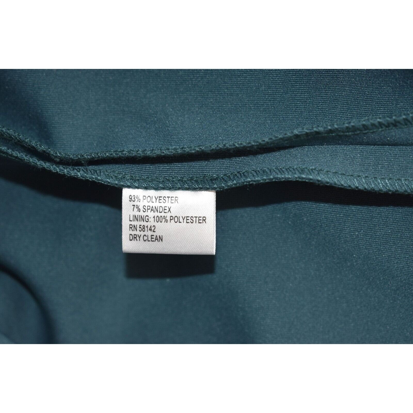 MAGGY LONDON MAGGY LONDON Teal 3/4 Sleeve V Neck Back Zip Sheath Dress 6 Size M / US 6-8 / IT 42-44 - 5 Thumbnail