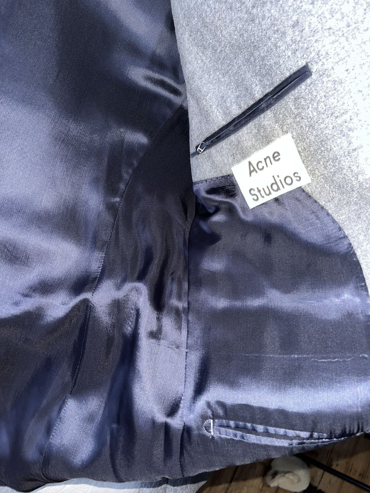 Acne Studios Acne Grey Flannel Blazer Aron Size 50R - 8 Thumbnail