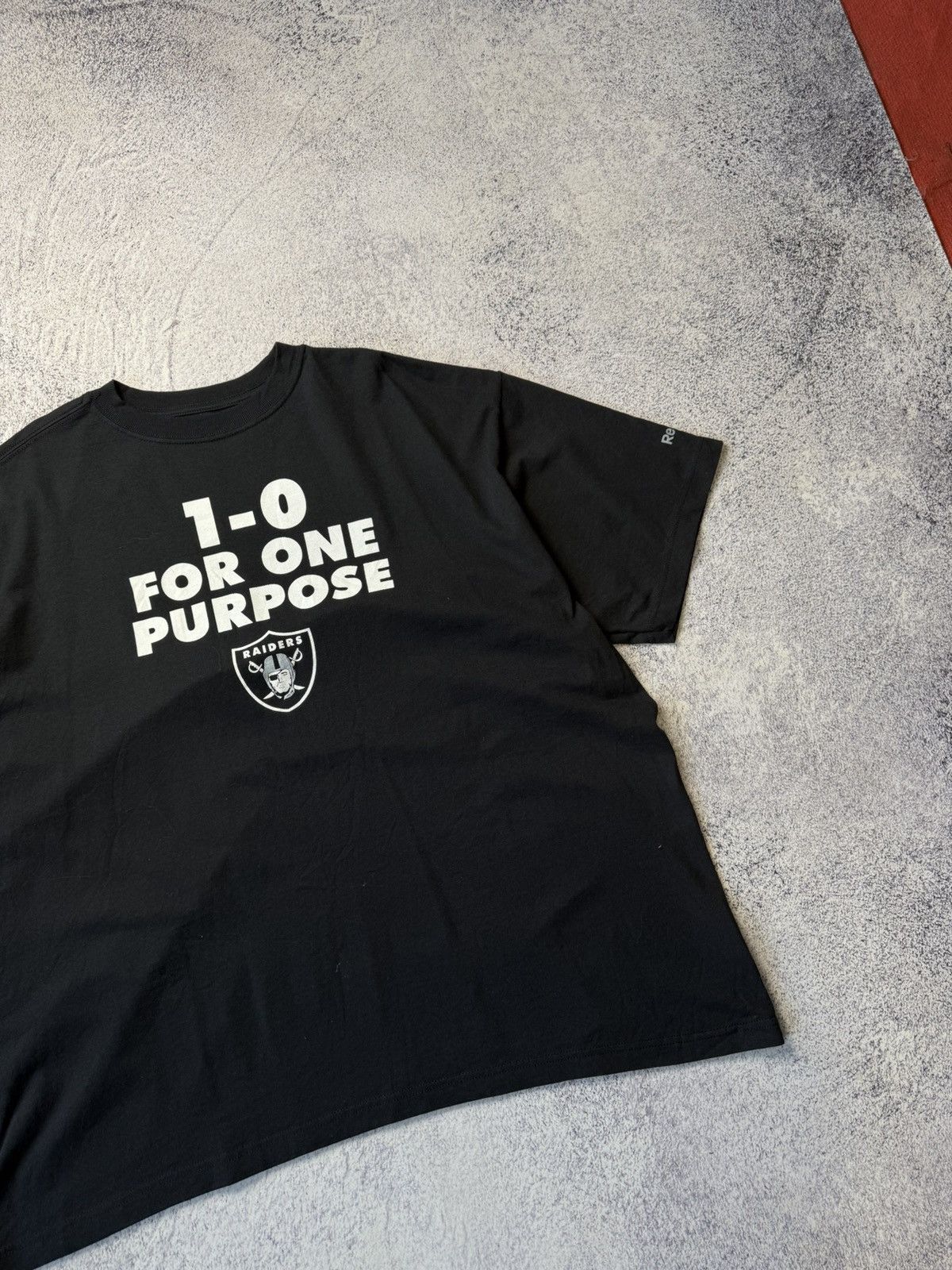 NFL Vintage Reebok Raiders T shirt 1:0 For One Purpose Size US XL / EU 56 / 4 - 4 Thumbnail