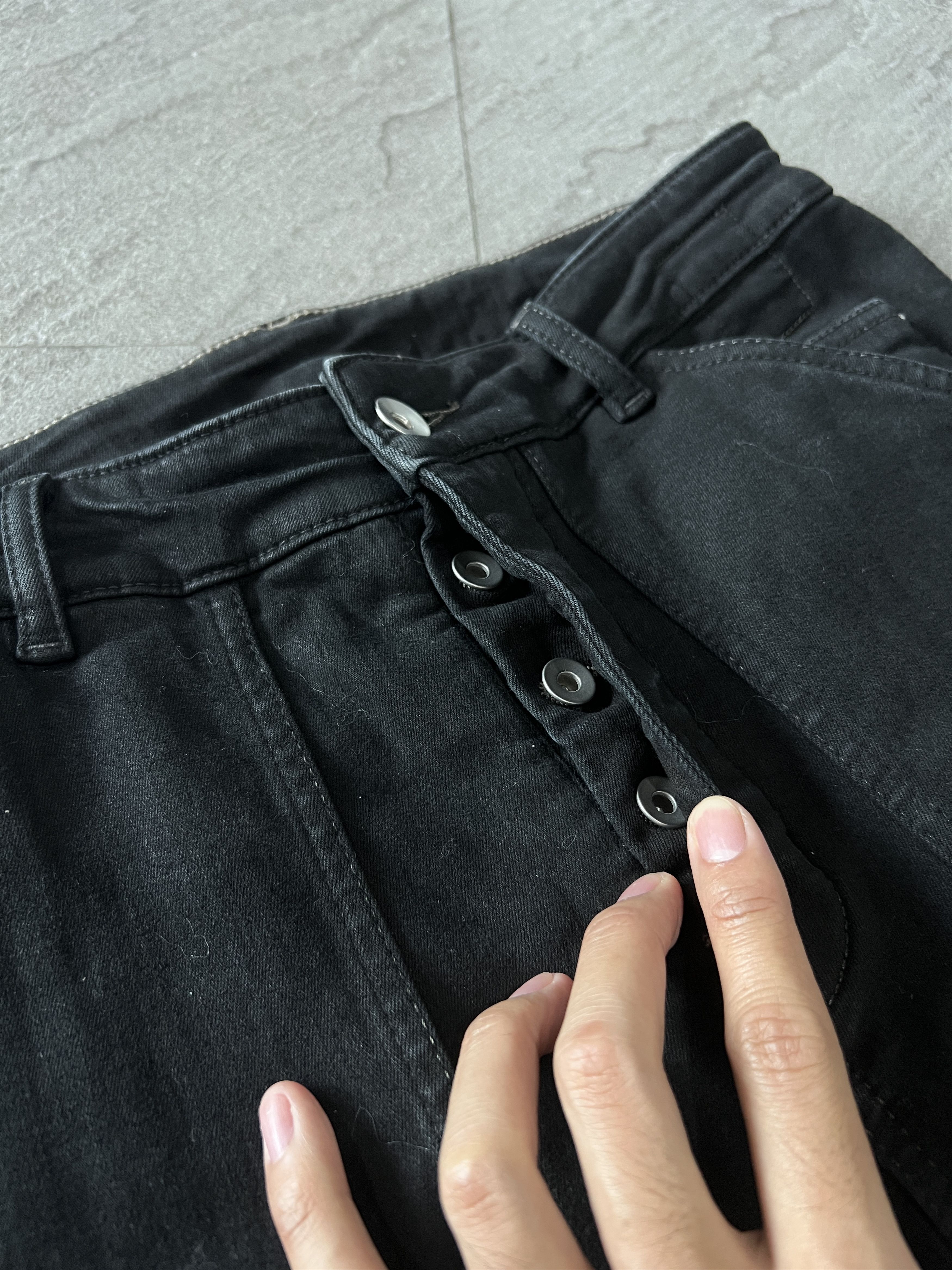 Rick Owens Drkshdw Rick Owens Rick Owens DRKSHDW Waxed Nagakin Denim Jeans S Size US 32 / EU 48 - 5 Thumbnail