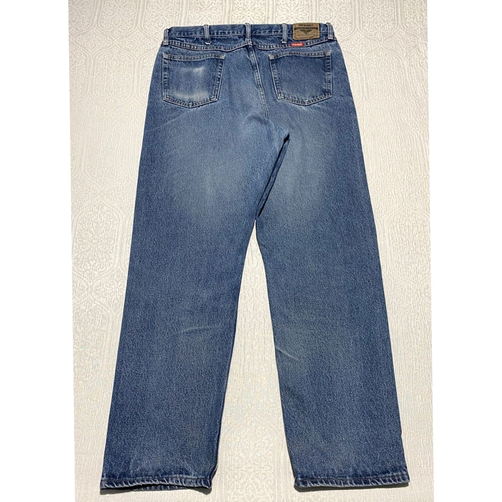 Wrangler VINTAGE Wrangler Men's Relaxed Fit Jeans 36x33 Blue Denim 9760WDR Western 80s Mens Jeans Size US 36 / EU 52 - 2 Thumbnail
