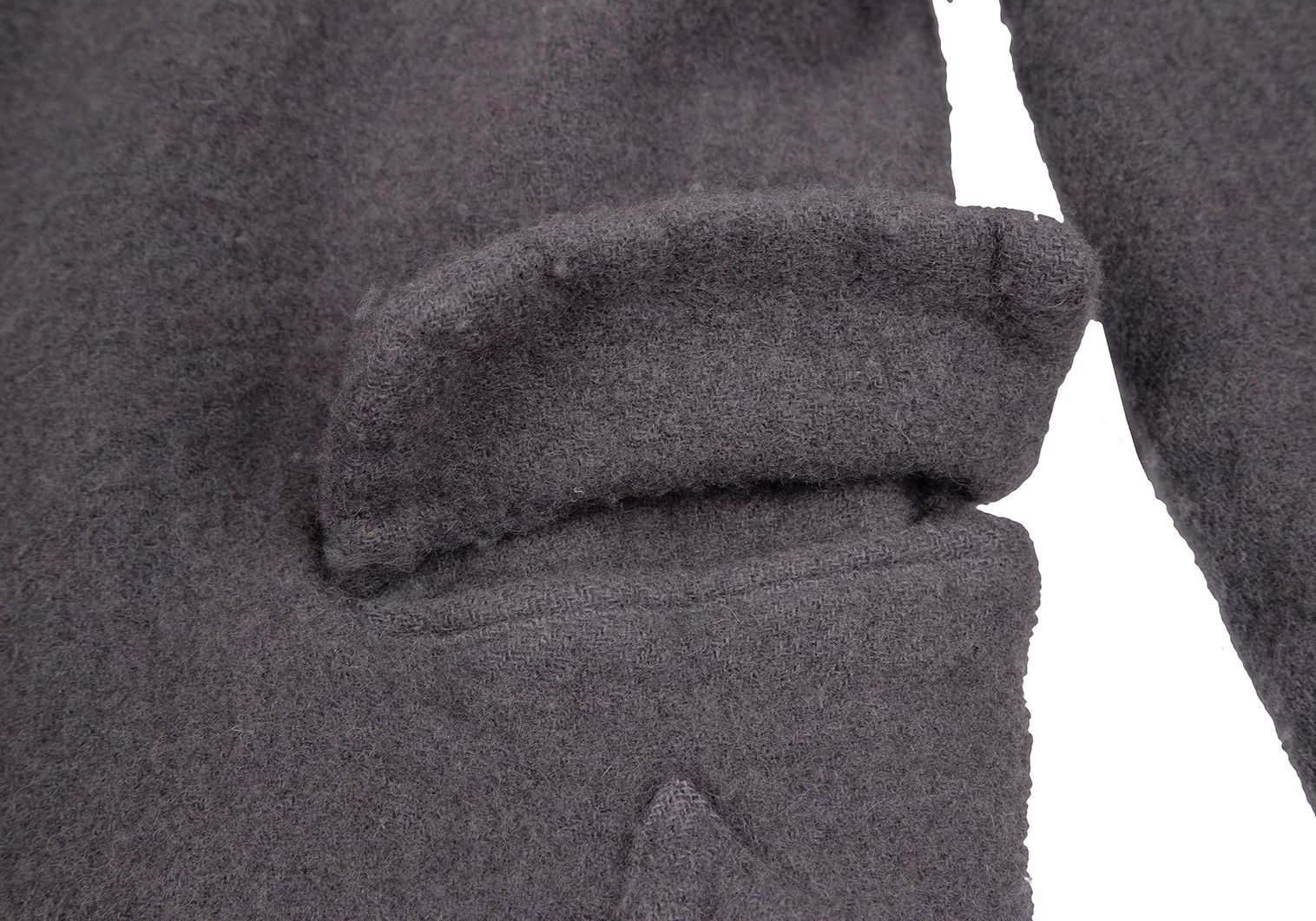 Comme des Garcons Homme Plus Wool Felted No-Collar Jacket in Gray Size M Size US M / EU 48-50 / 2 - 10 Thumbnail