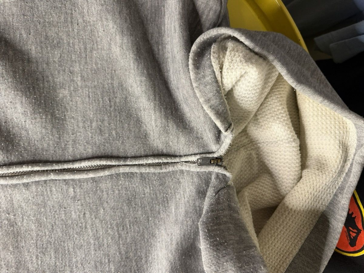 Vintage 1950s grey thermal lined zipup distressed hoodie Size US M / EU 48-50 / 2 - 4 Thumbnail