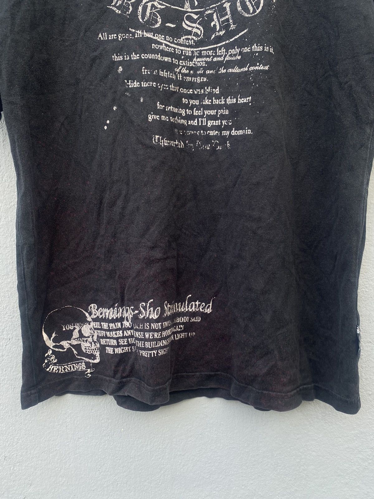 14th Addiction × Affliction × Revenge Vintage y2k Revenge Sho Skull Poem Tshirt Size US M / EU 48-50 / 2 - 6 Thumbnail