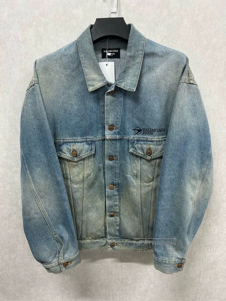 Balenciaga Balenciaga Denim Jacket Size US M / EU 48-50 / 2 - 1 Thumbnail