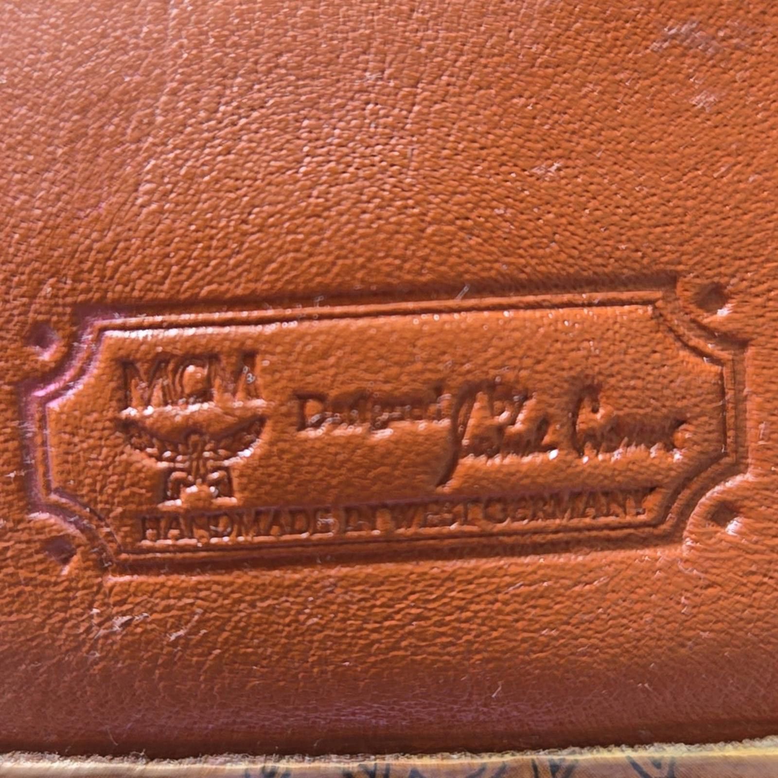 MCM MCM Cognac Visetos Monogram Canvas Nappa Leather Wallet Size ONE SIZE - 2 Thumbnail