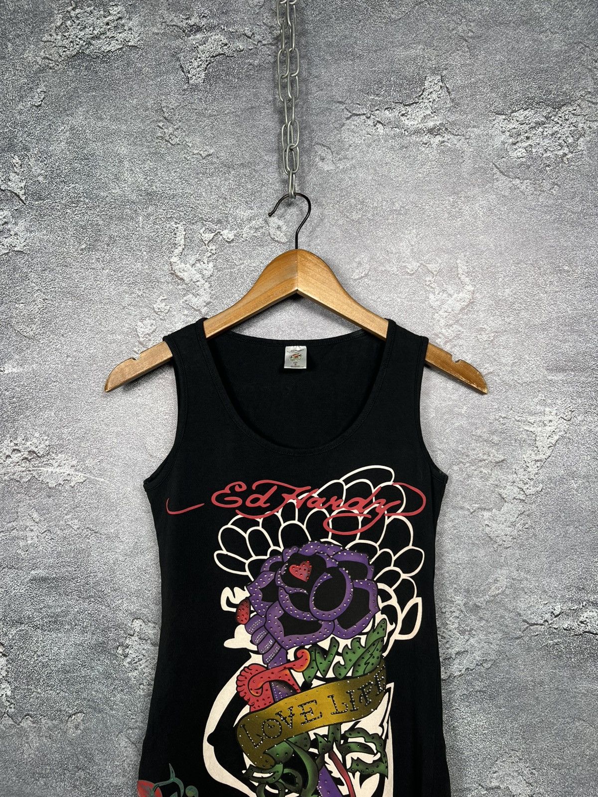Ed Hardy Vintage Ed Hardy by Christian Audigier Slim Fit Tank Top Size US S / EU 44-46 / 1 - 2 Thumbnail