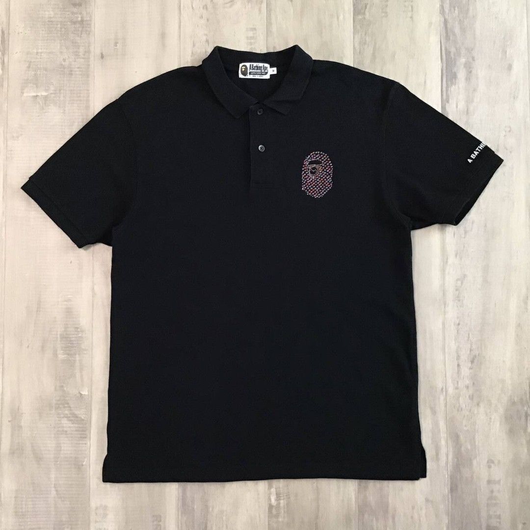 Bape × Swarovski BAPE Swarovski APE HEAD polo shirt a bathing ape Size US M / EU 48-50 / 2 - 2 Thumbnail