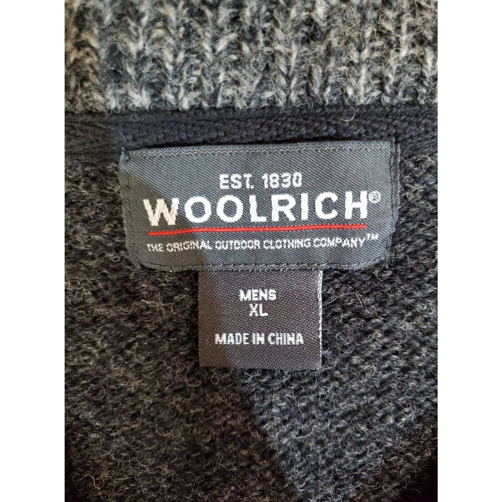 Vintage Woolrich Signature Sweater Vest Wool Blend Onyx Heather Mens XL Gray V-Neck Quilted 90s Classic Woolrich Vest Mens XL Size US XL / EU 56 / 4 - 4 Thumbnail