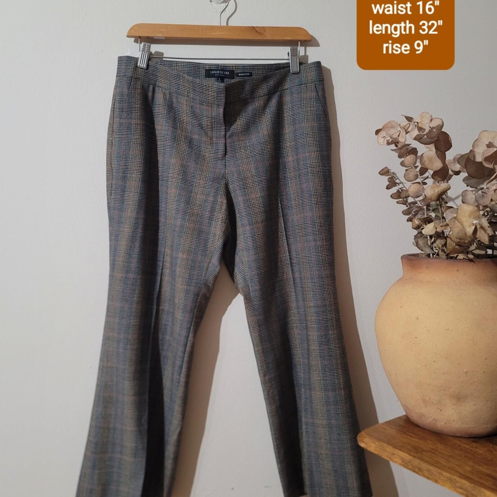 Other Lafayette 148 New York Virgin Wool "Manhattan" Trousers Sz 8 Size 30" / US 8 / IT 44 - 3 Thumbnail