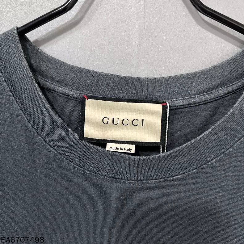 Gucci Gucci Rivet logo make old short sleeves 2502-Nextarrow Size US XS / EU 42 / 0 - 5 Thumbnail