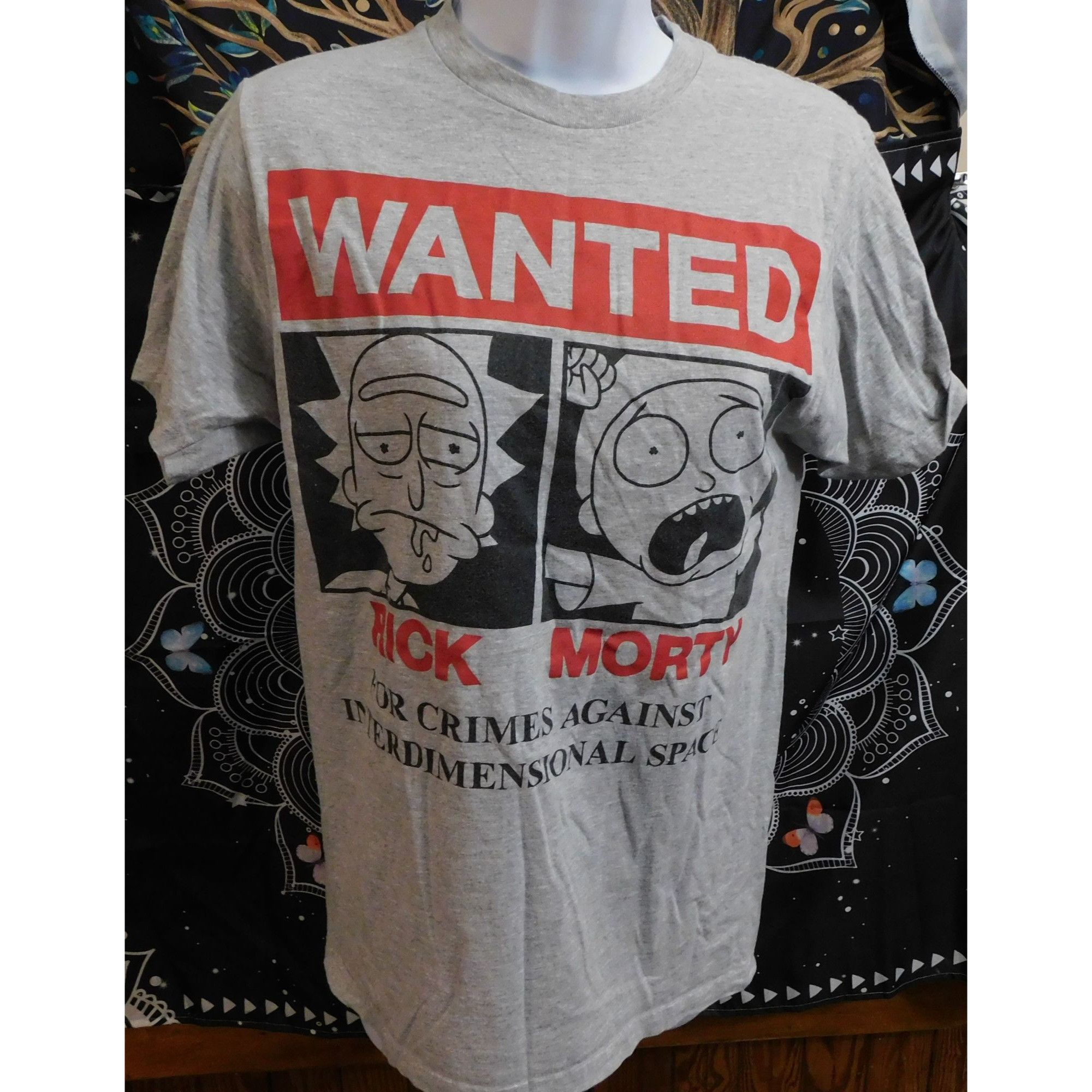 Other Rick And Morty Wanted Tee Grey With Red And Black Print Size US S / EU 44-46 / 1 - 1 Thumbnail