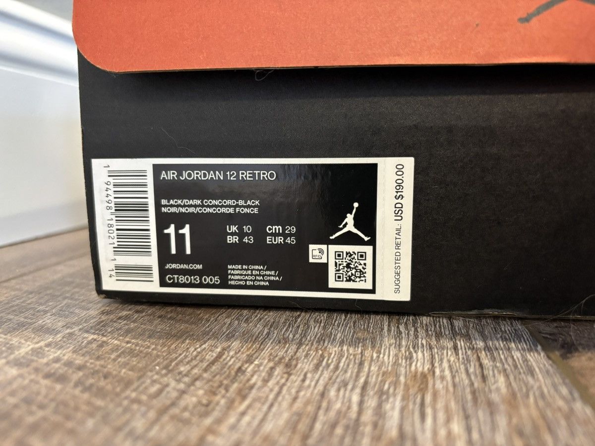 Jordan Brand Jordan 12 Retro ‘Dark Concord’ Size US 11 / EU 44 - 11 Thumbnail