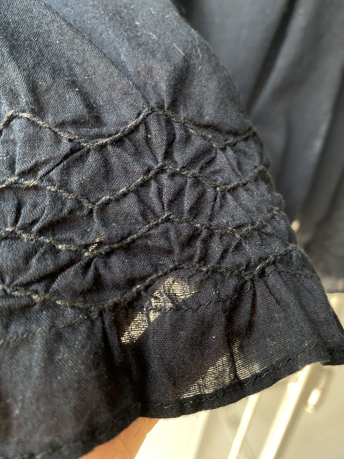 Max Mara MaxMara Black Embroidered Floral Blouse Size S / US 4 / IT 40 - 4 Thumbnail