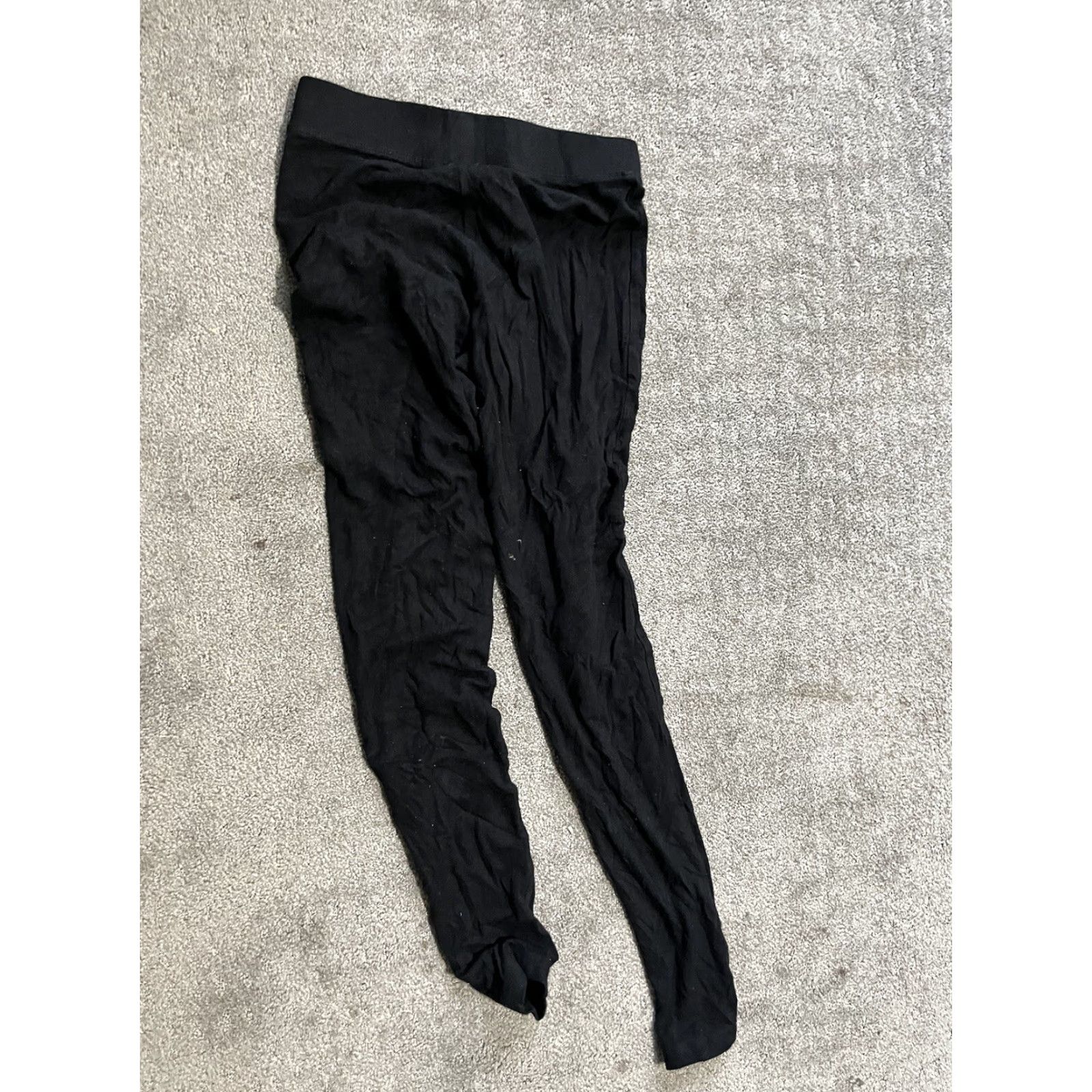 Gap VINTAGE Gap Leggings Sweatpants Women Black Pull On Active Pants XS Size 26" / US 2 / IT 38 - 3 Thumbnail