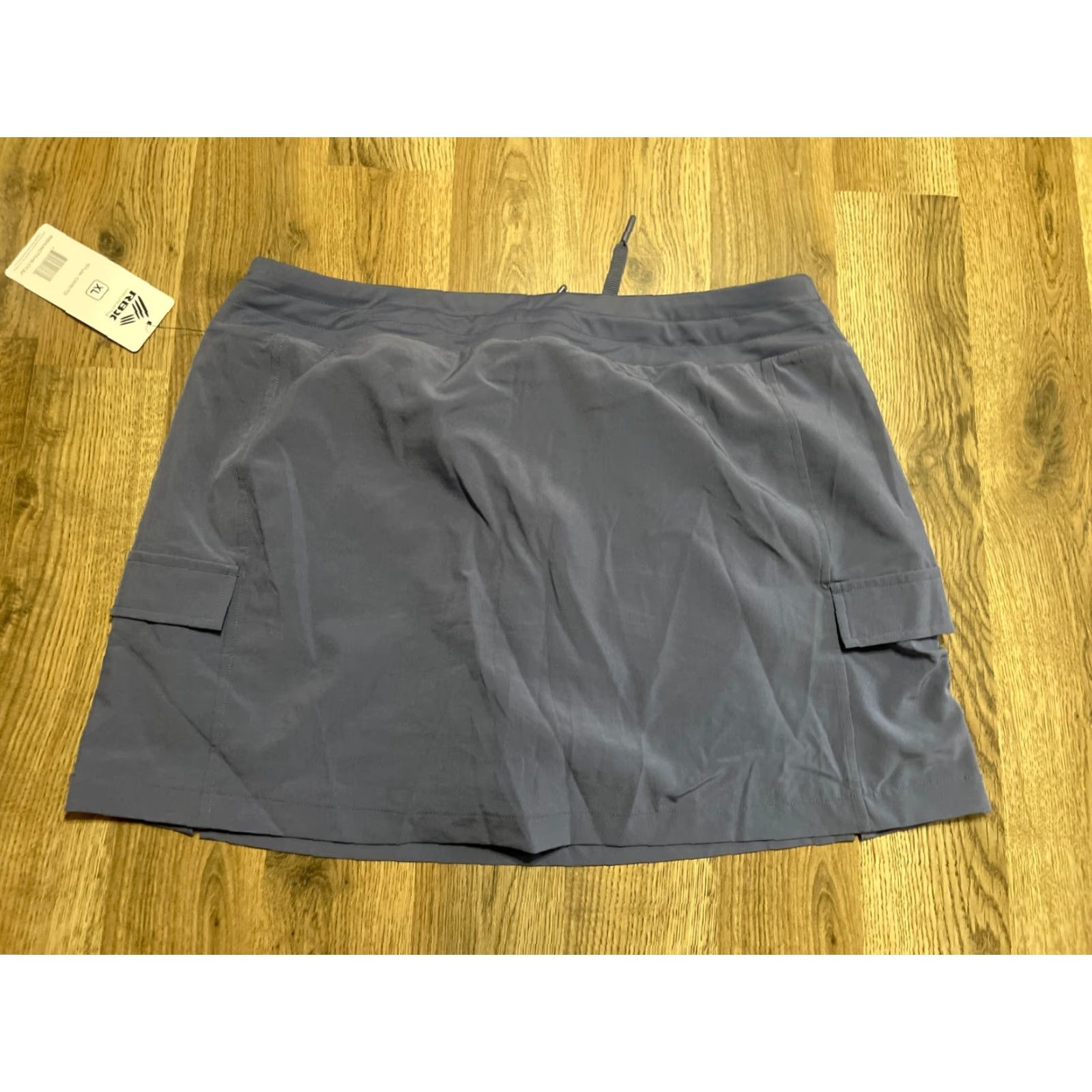 Vintage RBX Skirt Women XL Purple Mini Built in Shorts Tie Waist Casual Womens Size 40" / US 18 - 2 Thumbnail