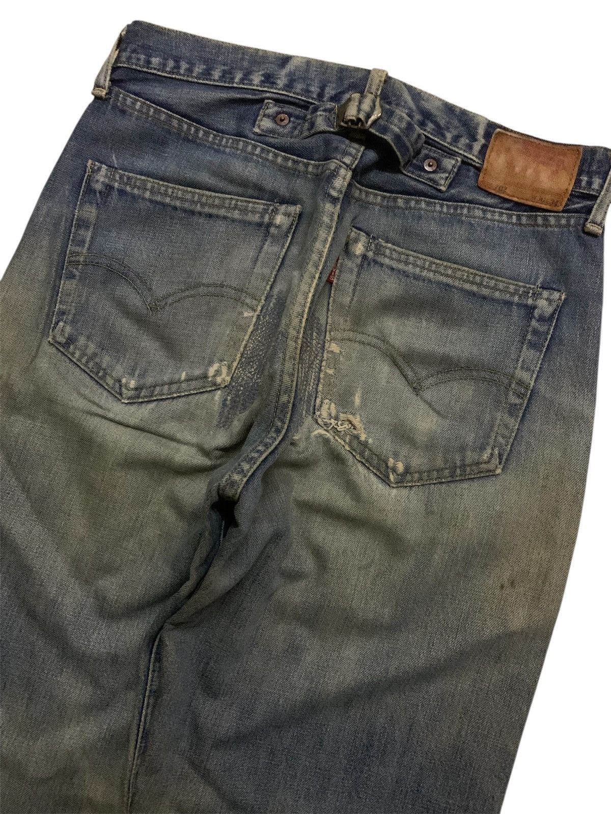 Levi's Vintage Clothing 💥Vintage Japan Levi’s Kurt Cobain Buckle Back Denim Size US 29 - 6 Thumbnail
