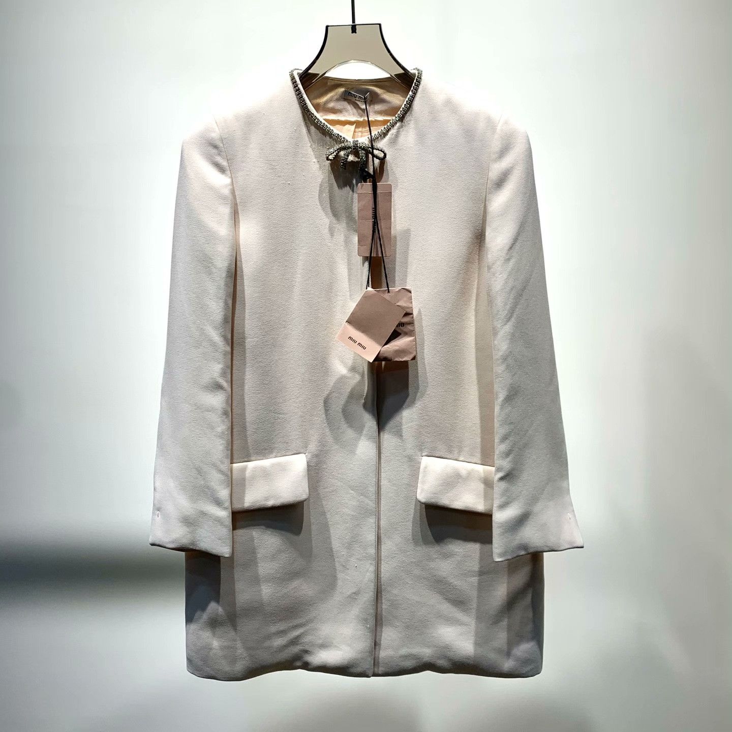 Miu Miu Miu Miu Beige Coat 38 Women Size S / US 4 / IT 40 - 1 Thumbnail