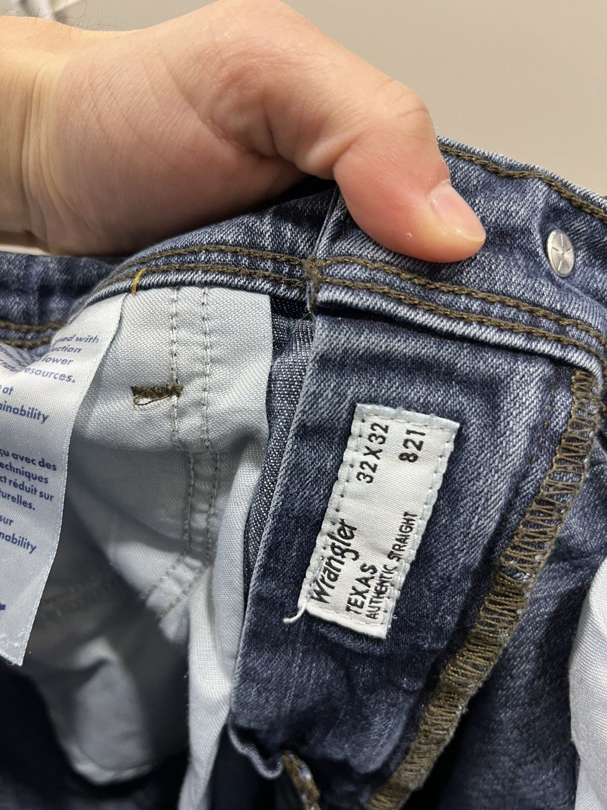 Unsound Rags Vintage 90s Washed Wrangler Texas Jeans Y2K Streetwear Size US 36 / EU 52 - 6 Thumbnail
