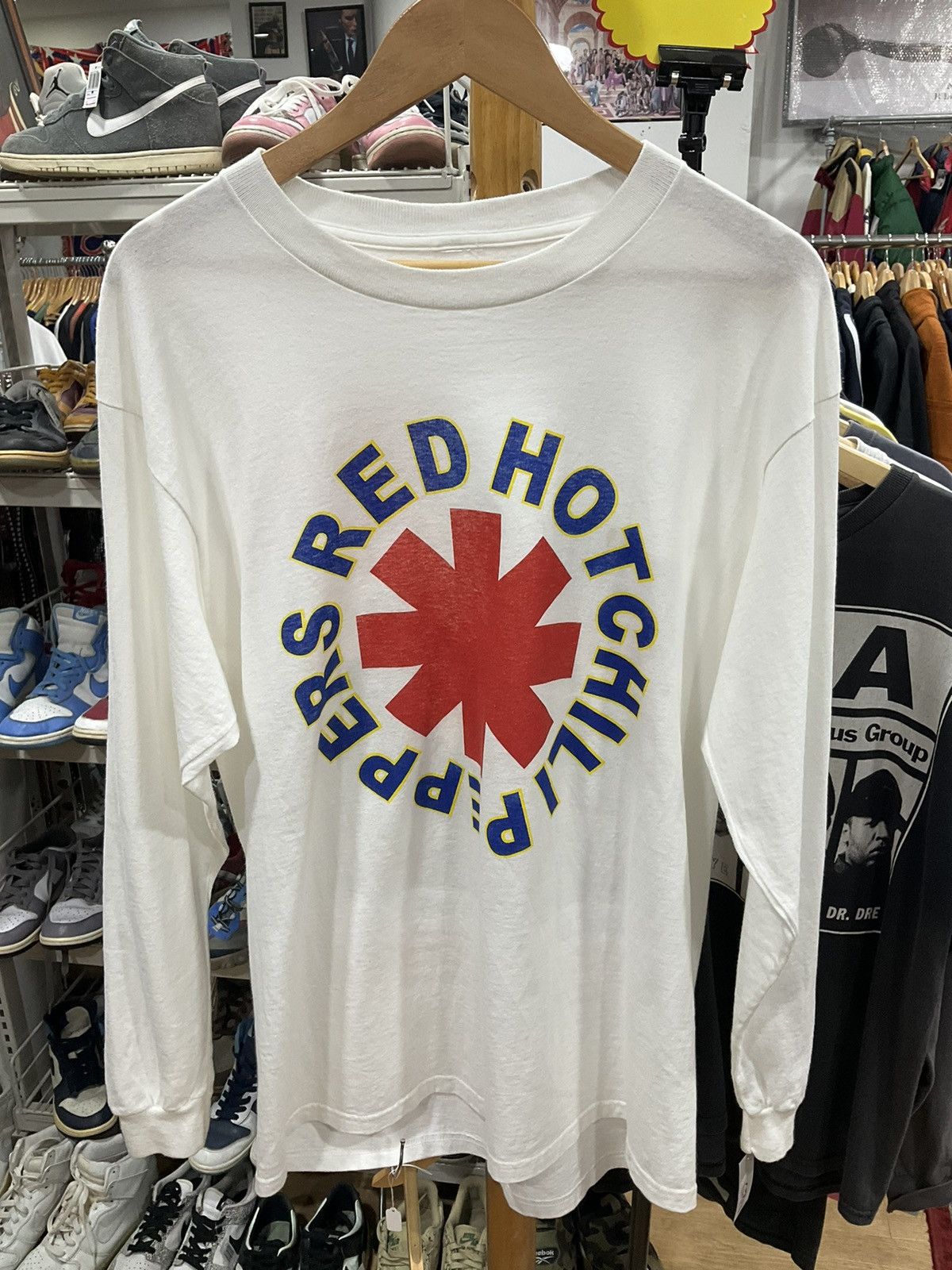 image of Rad Hot Chili Peppers Vintage in White, Men's (Size Large)