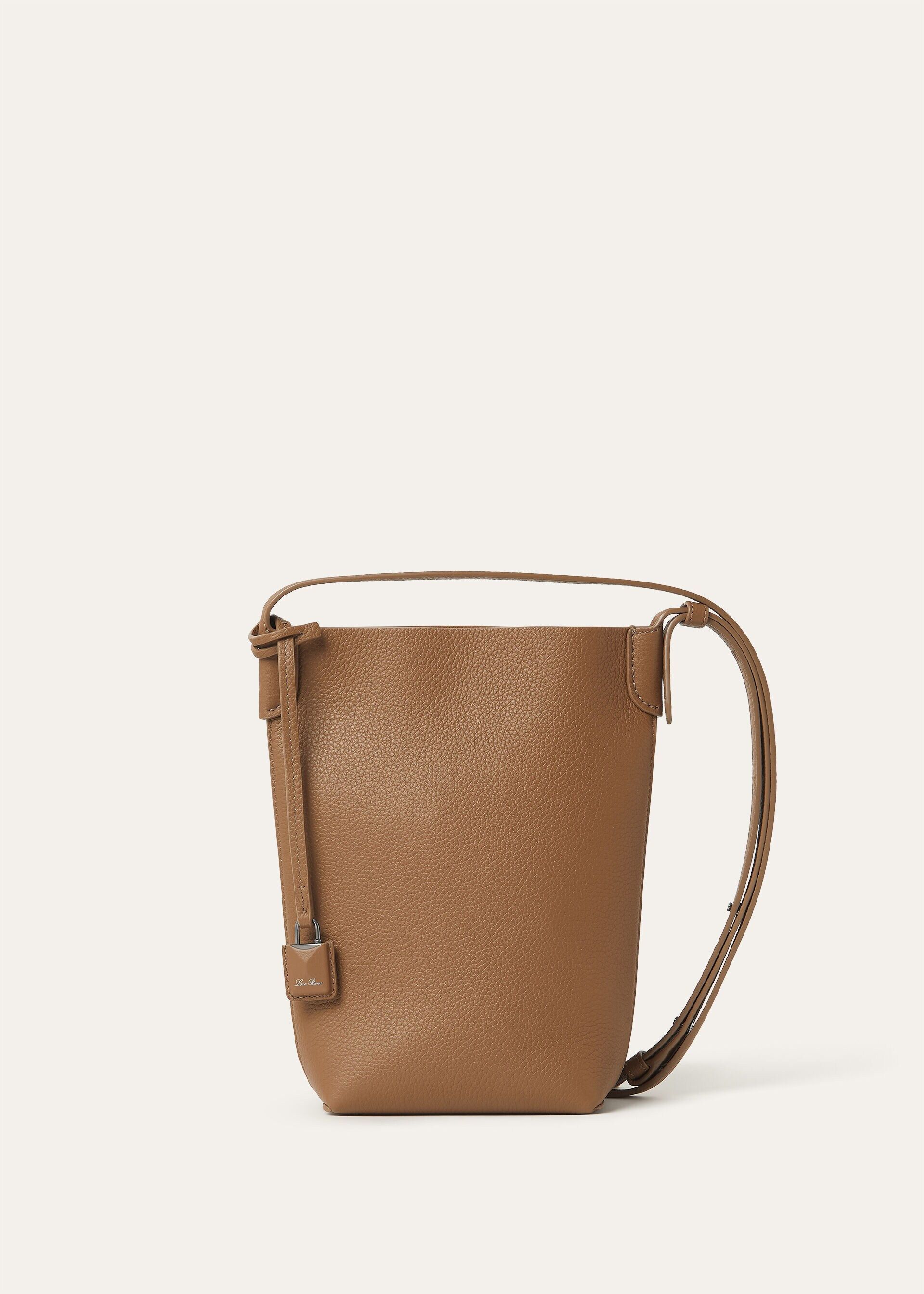 Loro Piana os11x0426 FAO5532 Size: OS / Bale Phone Case in Pecan/Onyx Size ONE SIZE - 1 Thumbnail