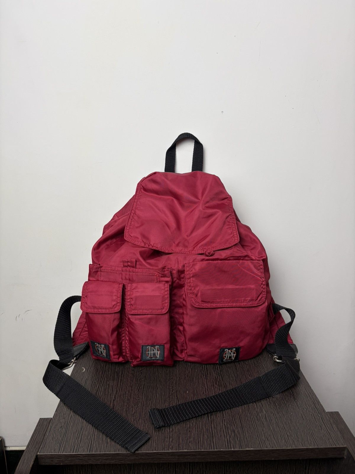 Jean Paul Gaultier FREE TAX! Vintage JPG Nylon Cargo Pocket Rucksack Bag Size ONE SIZE - 1 Thumbnail
