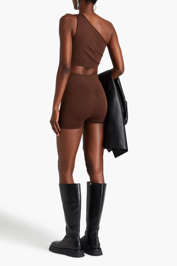 Rick Owens o1y0126 Crop Top in Chocolate Brown Size S / US 4 / IT 40 - 3 Thumbnail