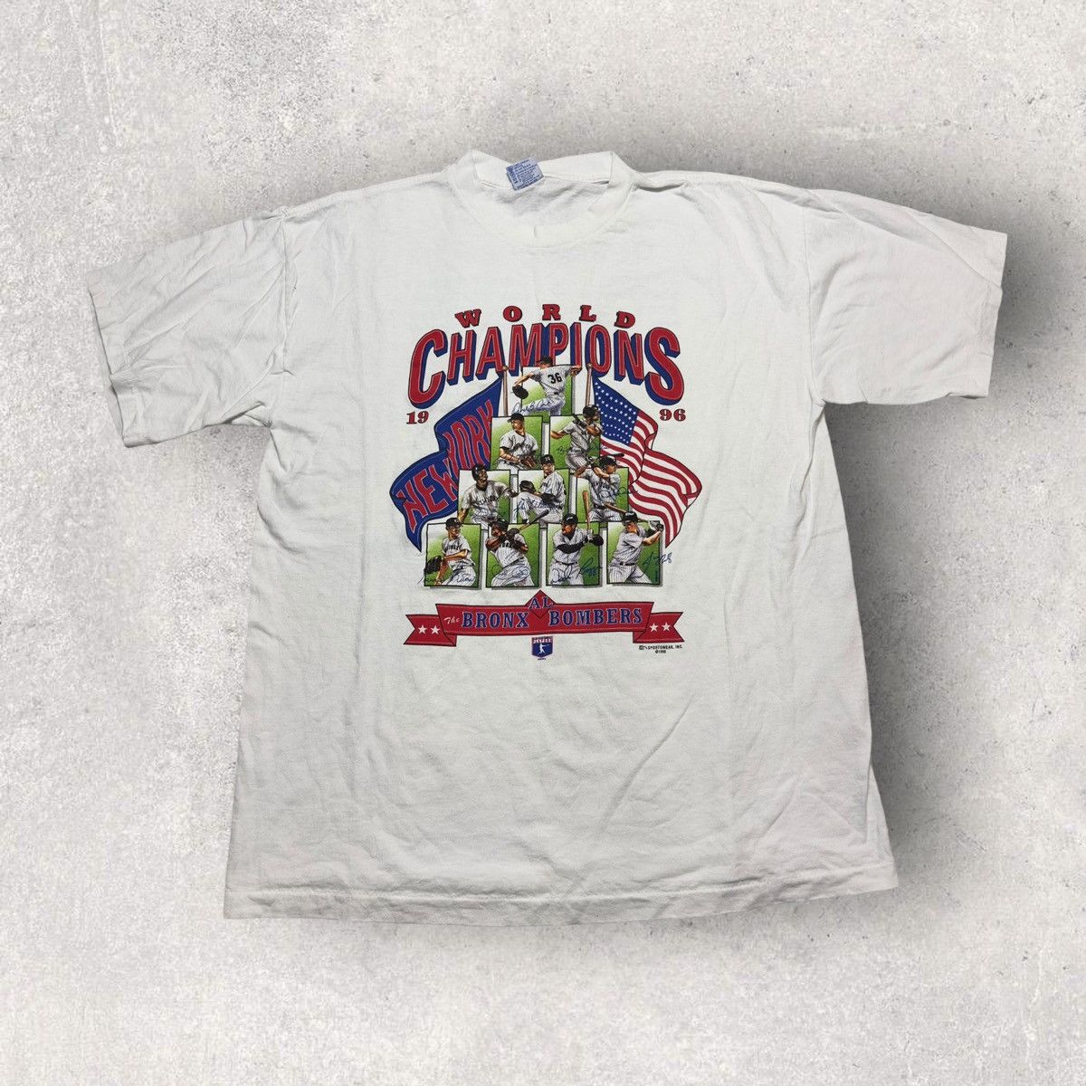 MLB × New York Yankees × Vintage Vintage 1996 World Series Champions tee Size US XL / EU 56 / 4 - 1 Thumbnail