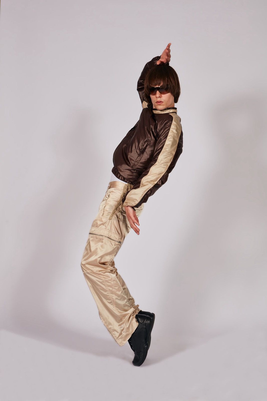 Prada 1999 flight Astro cargo nylon pants bondage archive military
