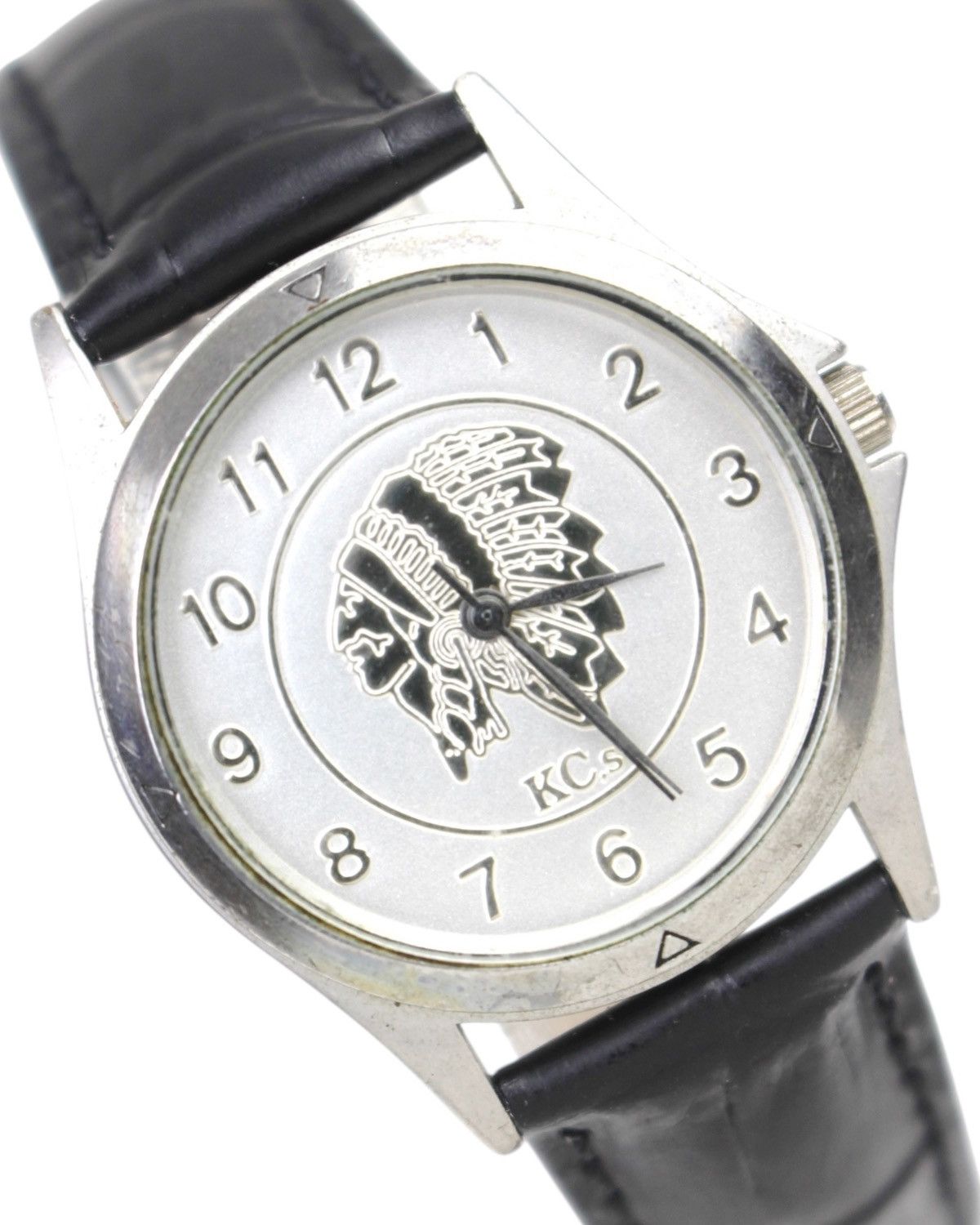 Vintage 2000S KCS NATIVE CHIEF DIAL LEATHER STRAP WATCH Size ONE SIZE - 3 Thumbnail