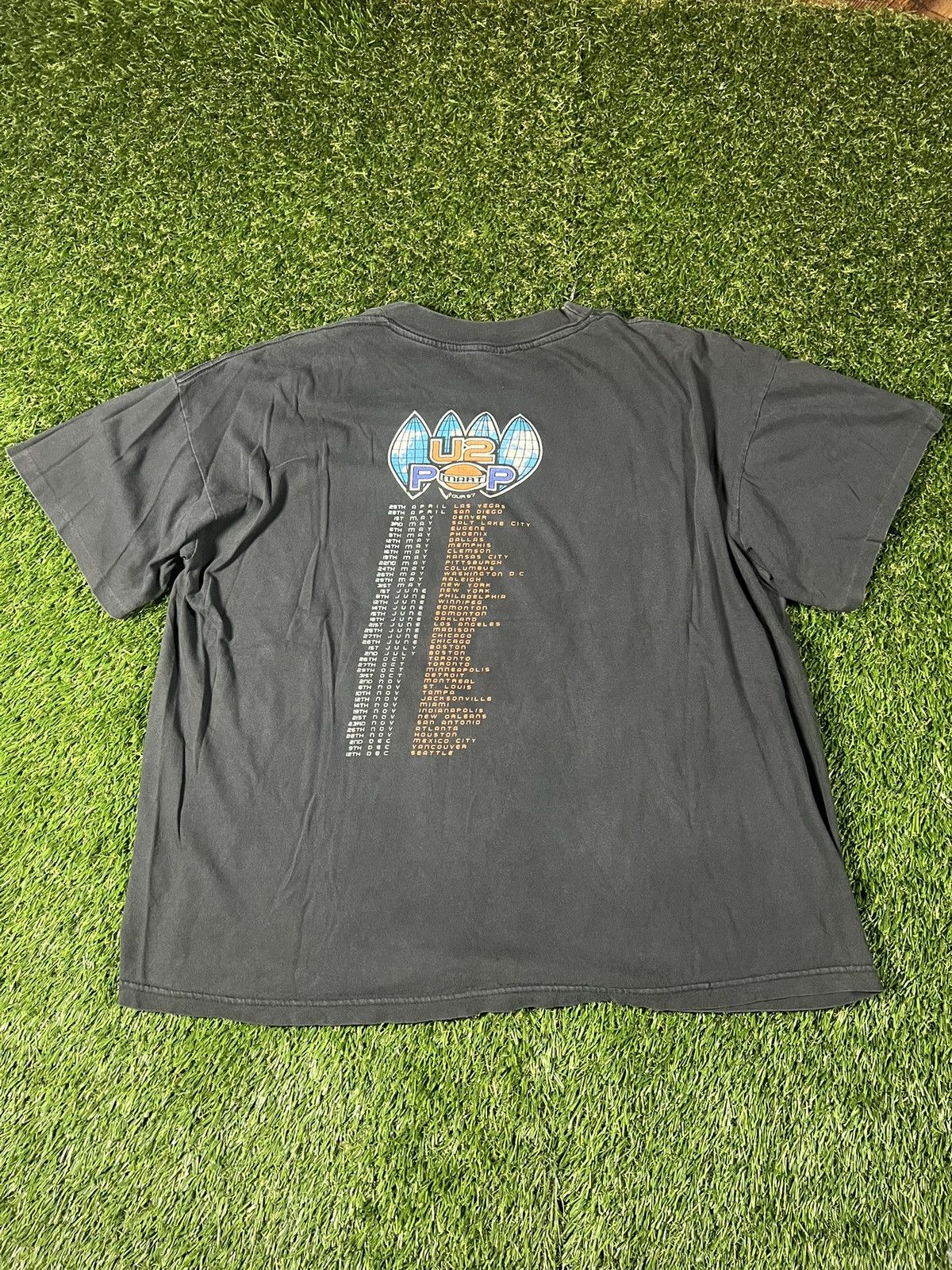 Band Tees Vintage 90s Faded U2 Box Logo Pop Tour Essential Band Tee Size US XL / EU 56 / 4 - 5 Thumbnail
