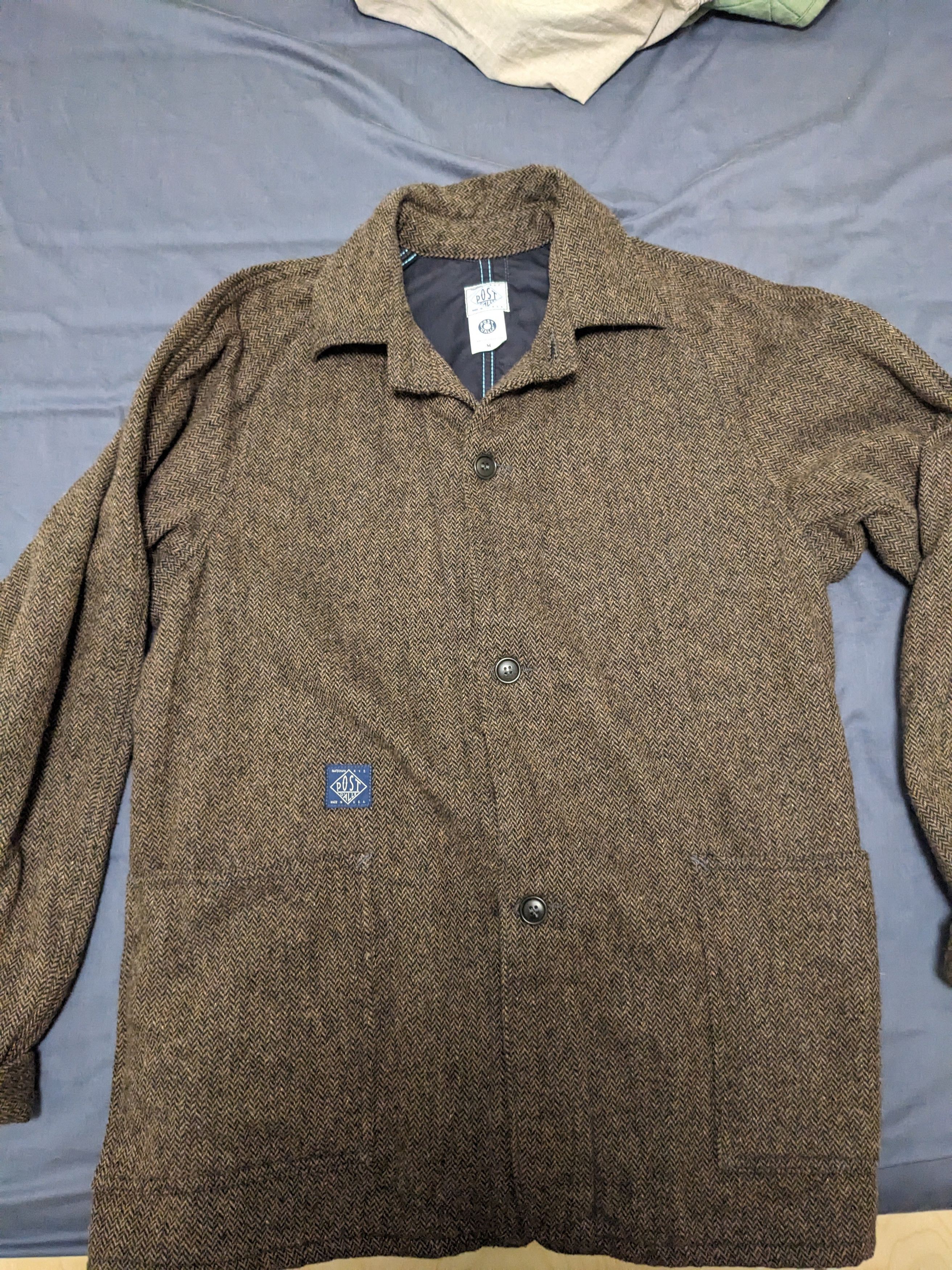 Post Overalls SB40 Herringbone Tweed wool HBT brown Size US M / EU 48-50 / 2 - 1 Thumbnail