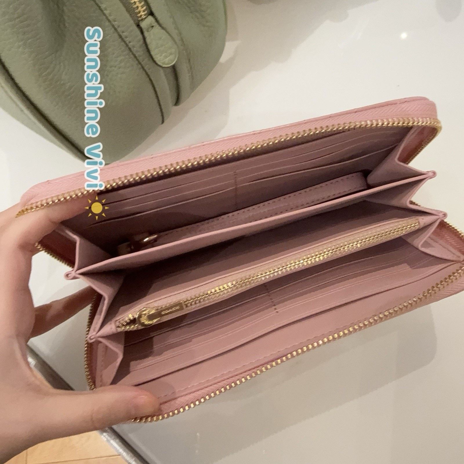 Coach NWT COACH Long Zip Around Wallet Quilting Carnation CEL63 Size ONE SIZE - 6 Thumbnail