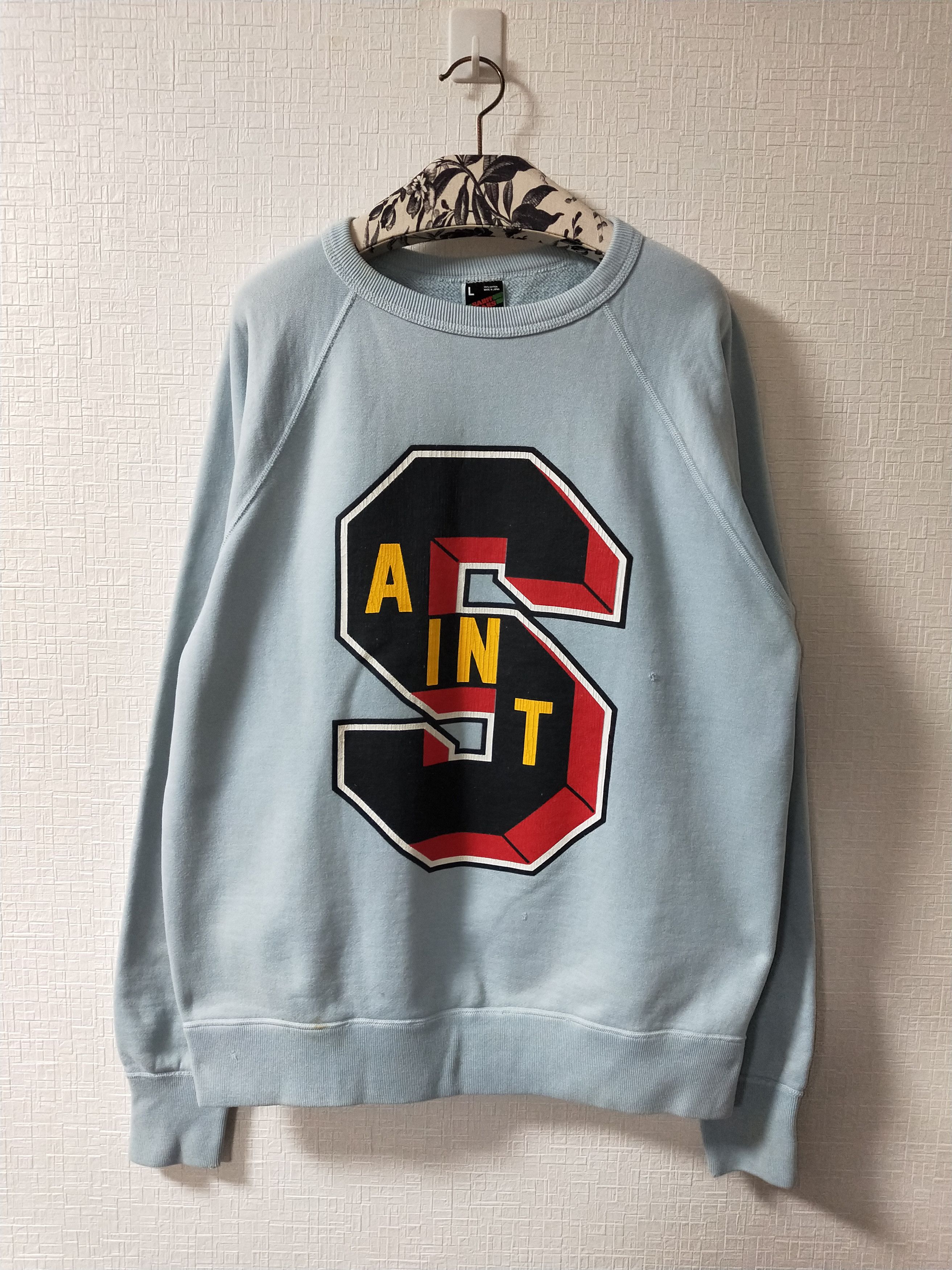 DENIM TEARS × Saint Michael 'Saint Tears' Logo Sweatshirt Size US L / EU 52-54 / 3 - 1 Thumbnail