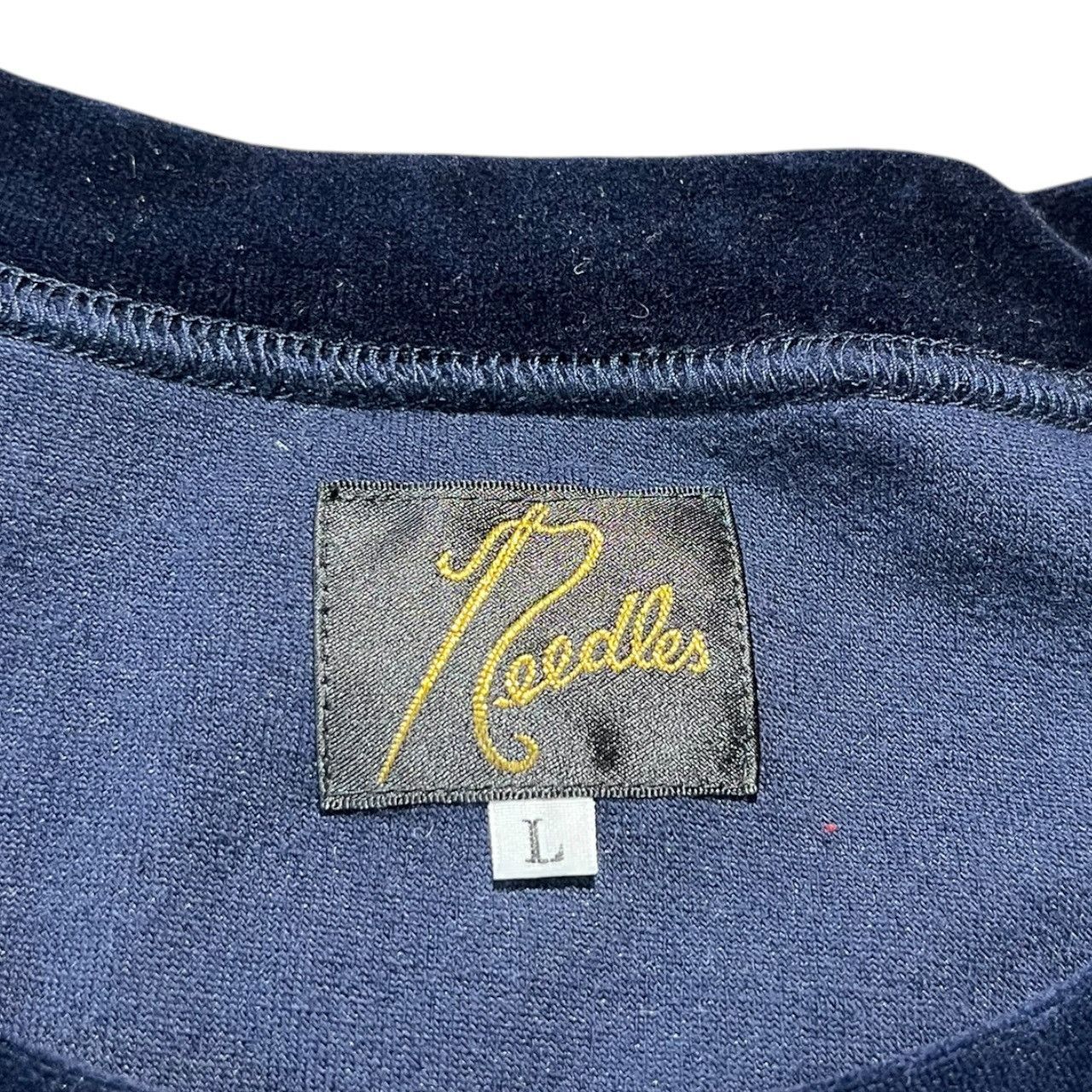 Needles Needles Velour T-shirt in Blue Size US L / EU 52-54 / 3 - 3 Thumbnail