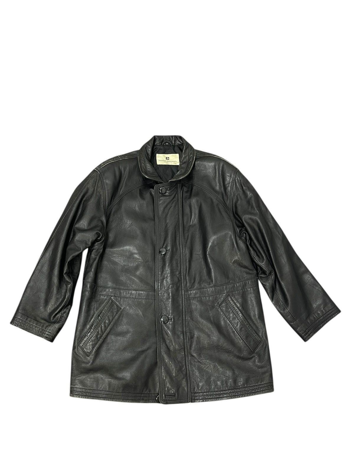 Pierre Balmain Leather Jacket Vtg 90s Pierre Balmain 7🟩2 Size US M / EU 48-50 / 2 - 2 Thumbnail
