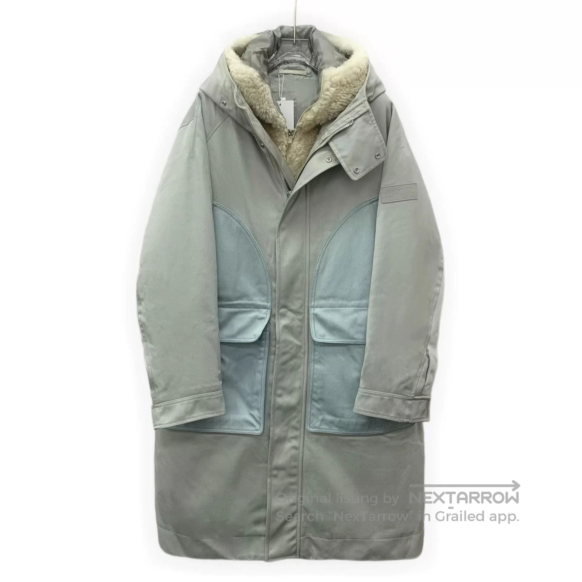 Dior gray removable hooded parka coat. Size US L / EU 52-54 / 3 - 1 Thumbnail