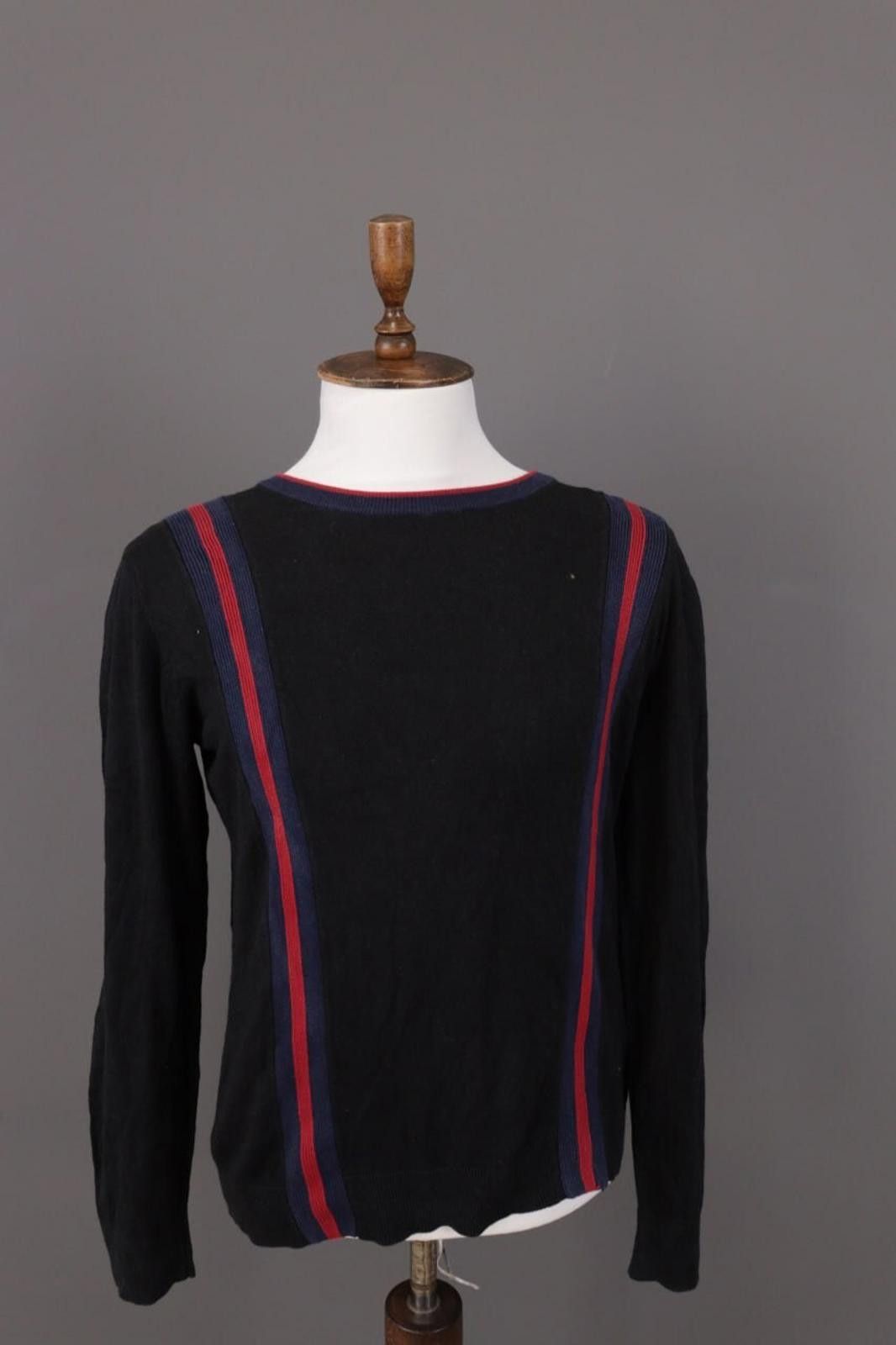 Just Cavalli Just Cavalli Black Striped Knit Jumper Sweater Size XXL Size US XXL / EU 58 / 5 - 1 Thumbnail