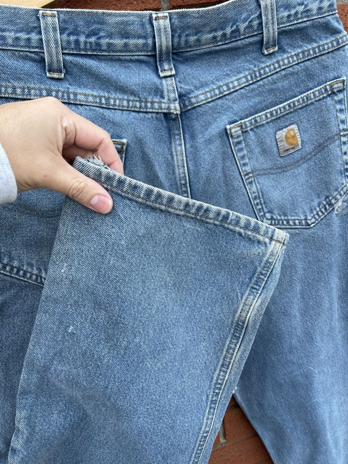 Carhartt × Vintage Vintage Faded Blue Denim Size US 34 / EU 50 - 9 Thumbnail