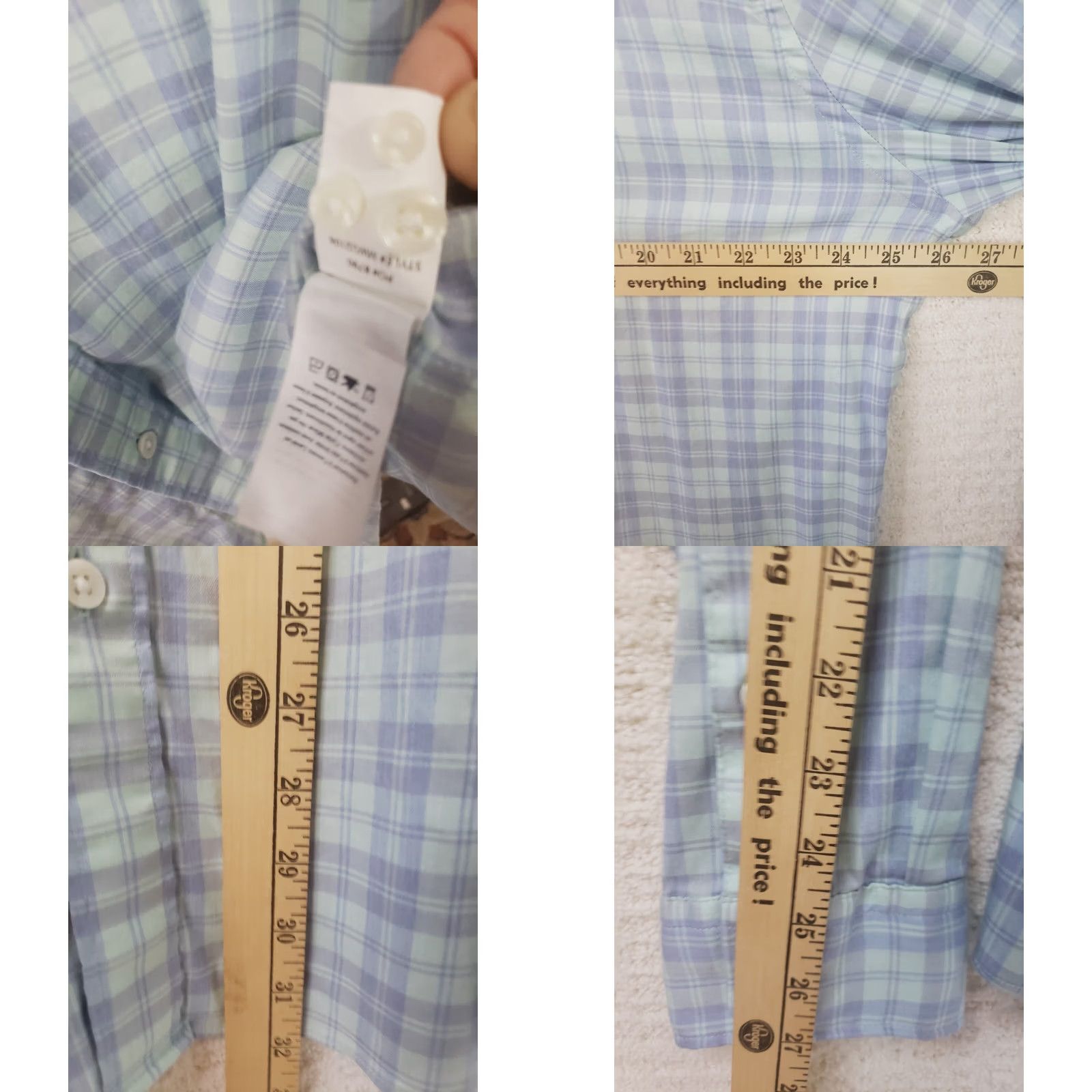 Faherty FAHERTY Button-Up Shirt 2XL Multicolor Plaid Long Sleeve Cotton Blend Pocketed Casual Workwear Daywear Mens Regular Shirt Size US XXL / EU 58 / 5 - 9 Thumbnail
