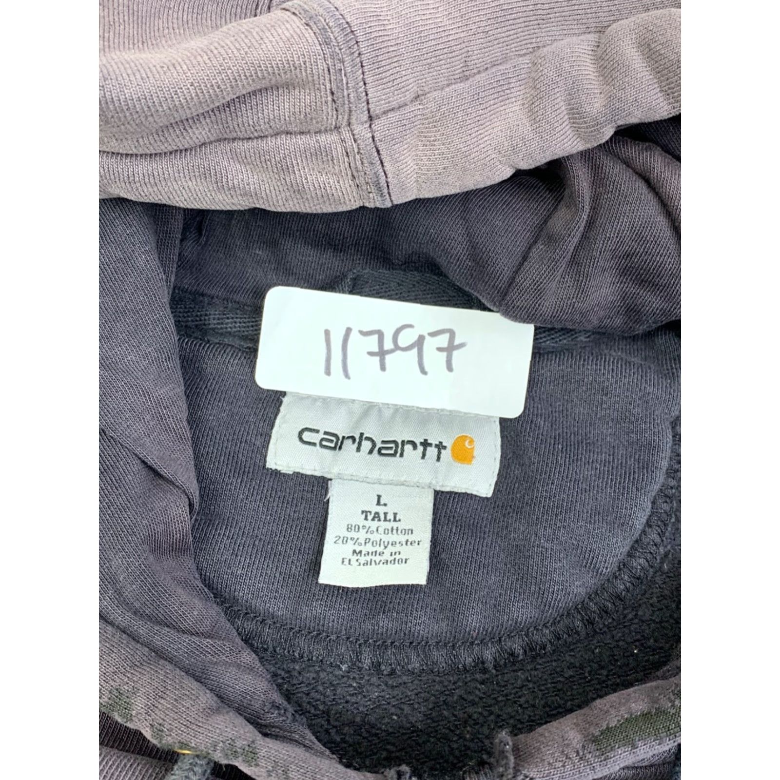 Carhartt Carhartt Hoodie Mens L Tall Blue Faded Distress Pullover 11797 Grunge Outdoor Winter Size US L / EU 52-54 / 3 - 2 Thumbnail