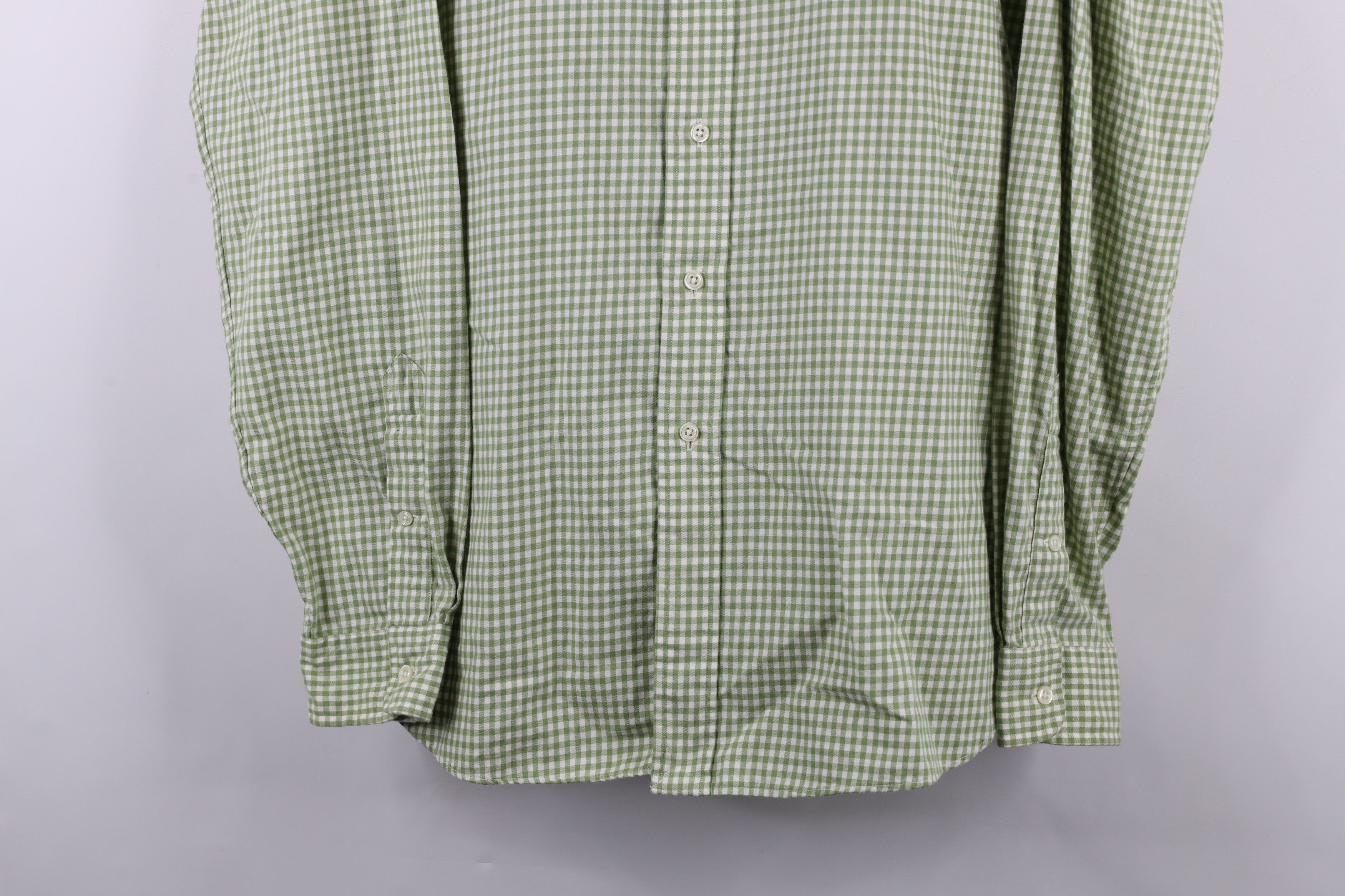 Ralph Lauren × Vintage Vintage 90s Ralph Lauren Flannel Button Down Shirt Green Size US XL / EU 56 / 4 - 3 Thumbnail