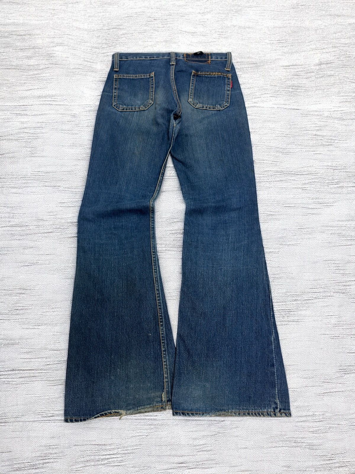 If Six Was Nine Vintage Capitan Bell Bottom Bush Pant Slight Ankle Stain Size US 28 / EU 44 - 2 Thumbnail