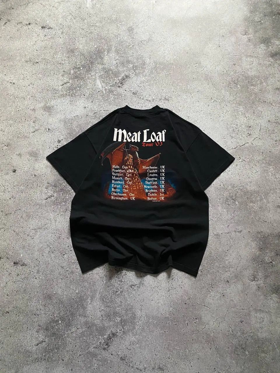 Band Tees VINTAGE 2000s MEAT LOAF “BAT OUT OF HELL” TOUR ROCK T SHIRT Size US XL / EU 56 / 4 - 6 Thumbnail