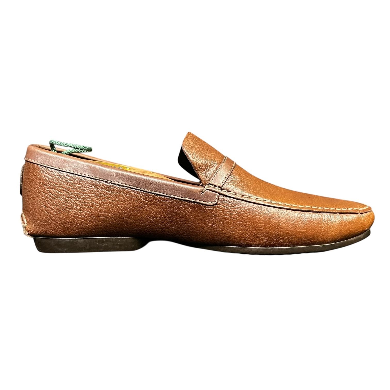 Hugo Boss Men's Hugo Boss Brown Leather Driving Shoes Loafers - US 7 Size US 7 / EU 40 - 6 Thumbnail