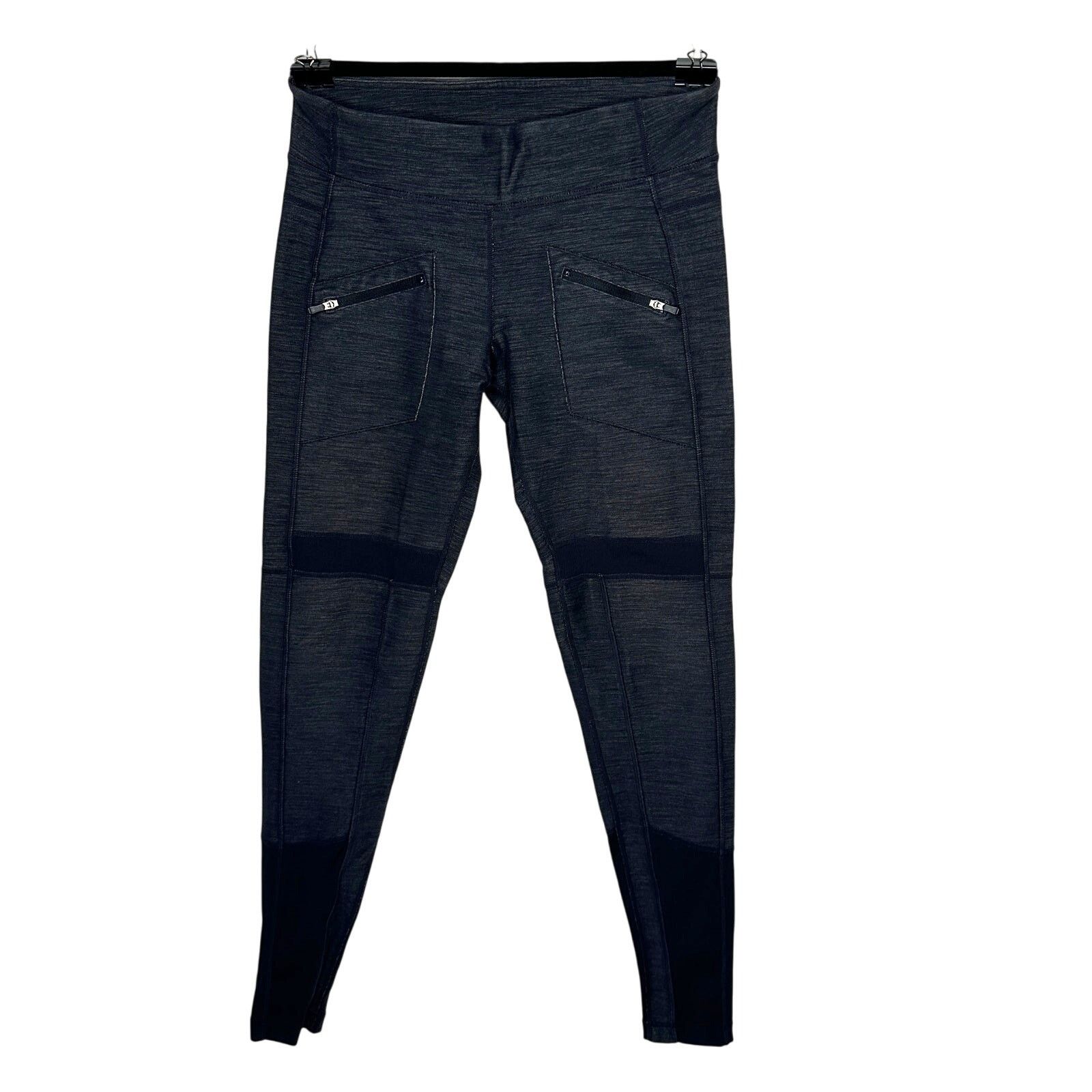 Lululemon Lululemon Gray Patchwork Leggings Zip Pocket Yoga Pants 8 Size 30" / US 8 / IT 44 - 1 Thumbnail
