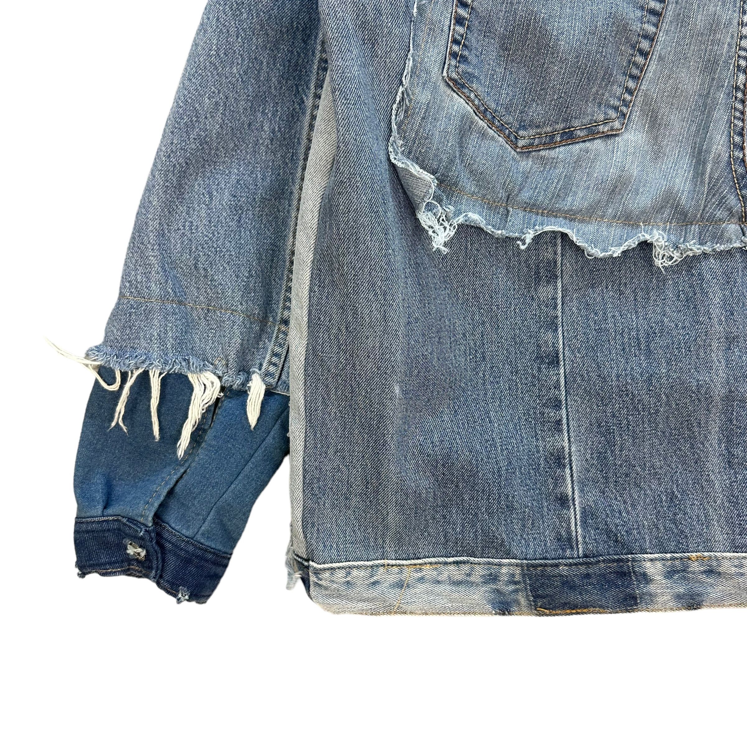 Other CUSTOM PATCH WORK ALL LEVIS DENIM JACKET #8670-019 Size US L / EU 52-54 / 3 - 15 Thumbnail