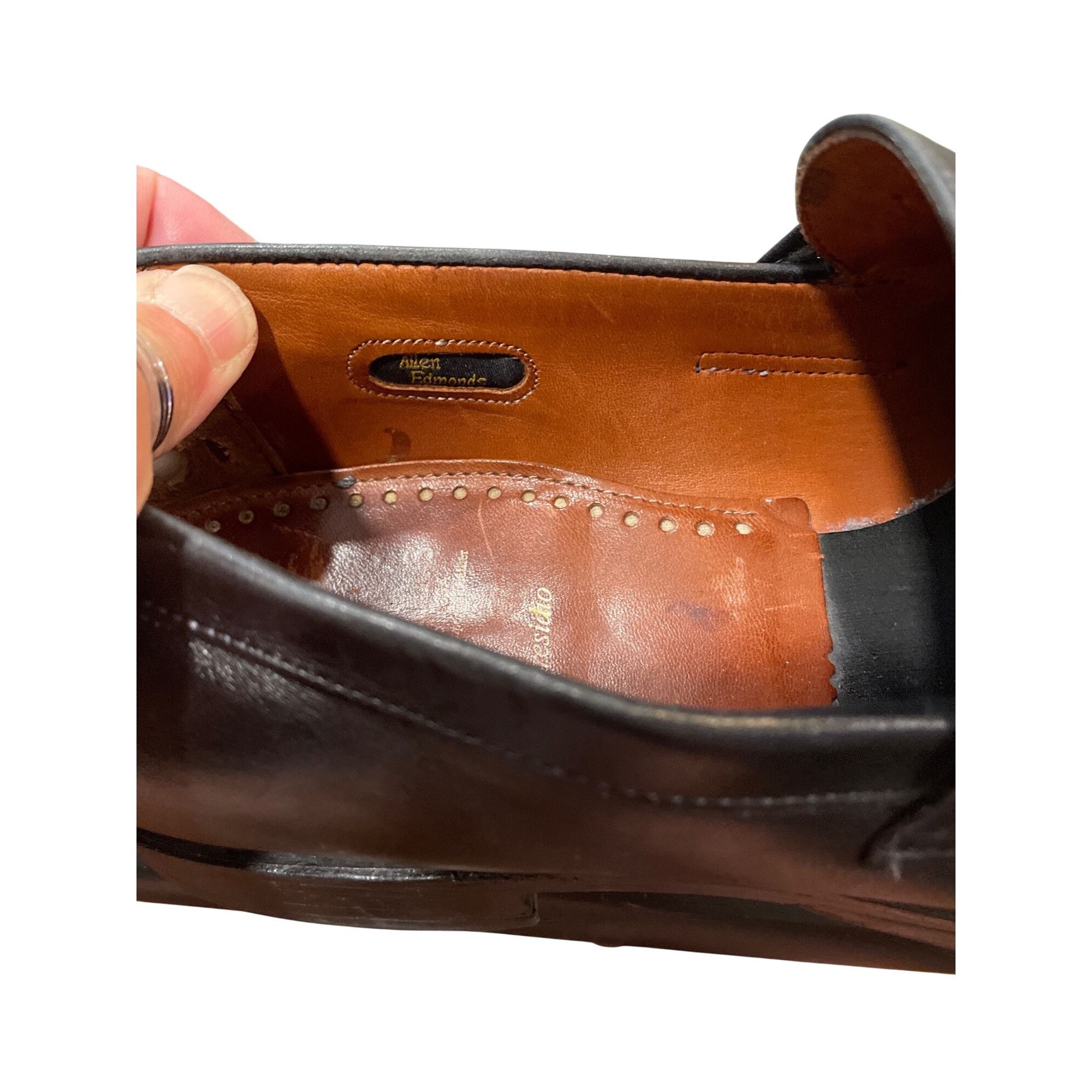 Allen Edmonds Allen Edmonds Presidio mens black leather slip loafers sz 12 Size US 12 / EU 45 - 7 Thumbnail